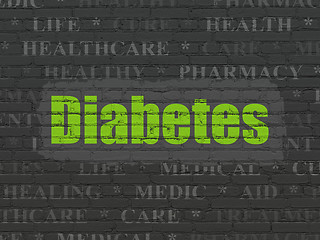 Image showing Healthcare concept: Diabetes on wall background