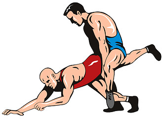Image showing Freestyle wrestling
