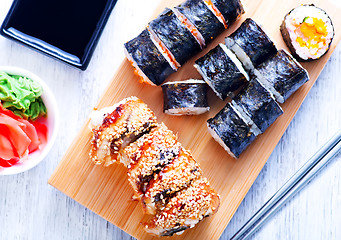 Image showing fresh sushi