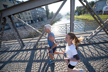 Image showing couple jogging