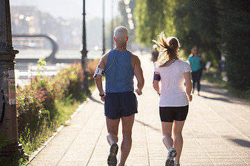 Image showing couple jogging