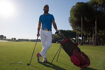 Image showing golf player portrait