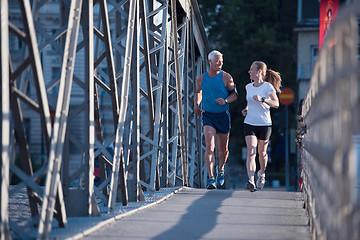 Image showing couple jogging