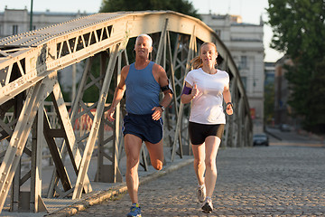 Image showing couple jogging