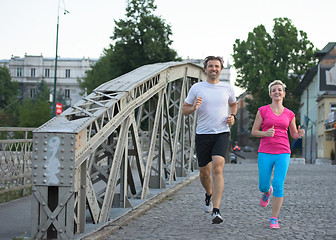 Image showing couple jogging