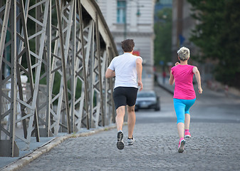 Image showing couple jogging