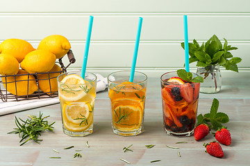 Image showing Detox water cocktails