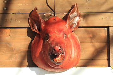 Image showing pig head roasted