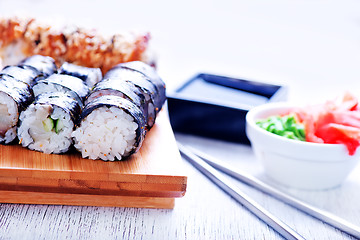 Image showing fresh sushi