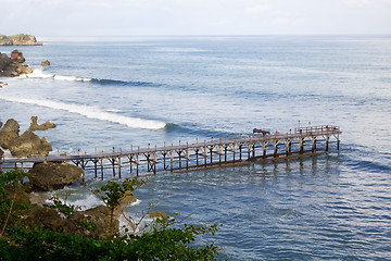 Image showing Wooden pier

