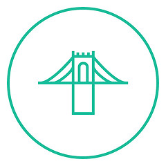 Image showing Bridge line icon.