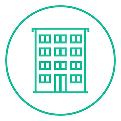 Image showing Residential building line icon.