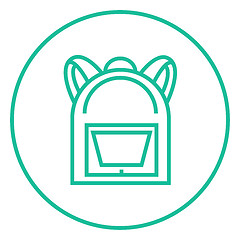 Image showing Backpack line icon.