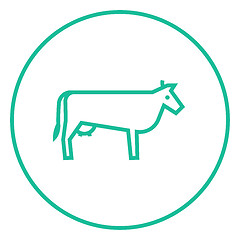 Image showing Cow line icon.