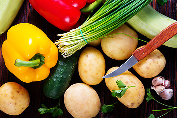 Image showing raw vegetables