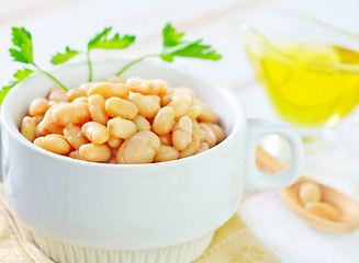 Image showing white beans in bowl