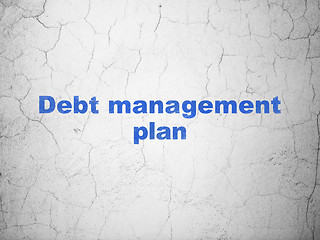 Image showing Finance concept: Debt Management Plan on wall background