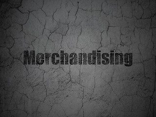 Image showing Advertising concept: Merchandising on grunge wall background