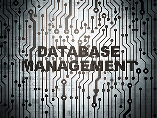 Image showing Programming concept: circuit board with Database Management