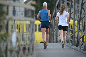 Image showing couple jogging