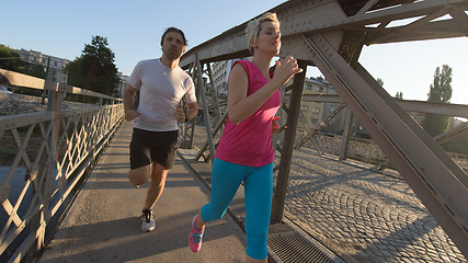 Image showing couple jogging