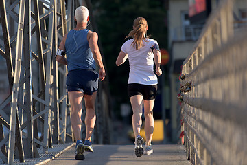 Image showing couple jogging