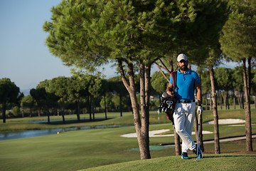 Image showing golf player portrait at course