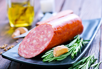 Image showing salami