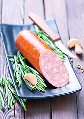 Image showing salami