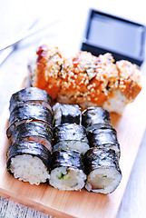 Image showing fresh sushi