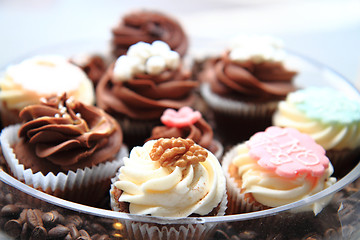 Image showing fresh chocolate desserts