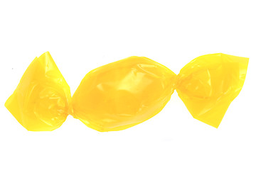 Image showing yellow bonbon isolated