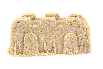 Image showing sand castle isolated