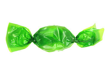 Image showing green bonbon isolated