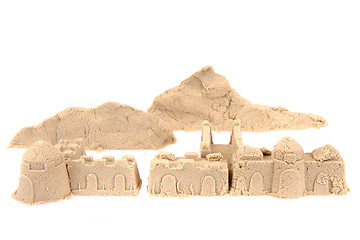 Image showing sand castle isolated