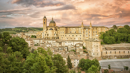 Image showing Urbino Marche Italy at evening time