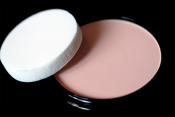 Image showing Face Powder and Sponge