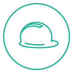 Image showing Hard hat line icon.