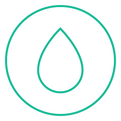 Image showing Water drop line icon.