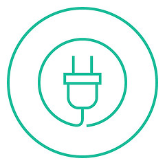 Image showing Plug line icon.