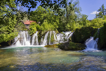 Image showing Rastoke Waterfalls Croatia