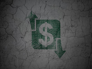 Image showing Business concept: Finance on grunge wall background