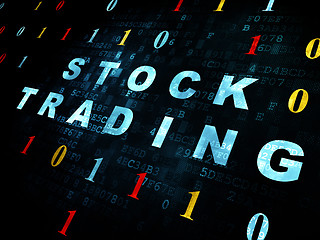 Image showing Finance concept: Stock Trading on Digital background