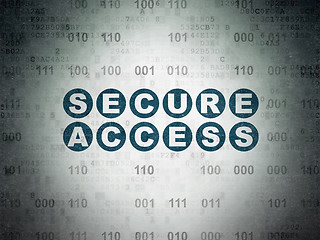 Image showing Security concept: Secure Access on Digital Data Paper background