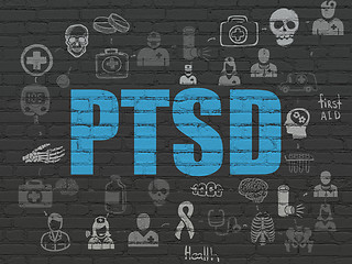 Image showing Medicine concept: PTSD on wall background