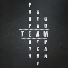 Image showing Business concept: Team in Crossword Puzzle