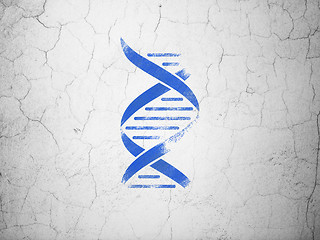 Image showing Science concept: DNA on wall background