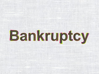 Image showing Law concept: Bankruptcy on fabric texture background