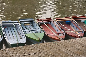 Image showing Fishing Boats at a Pier