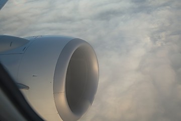 Image showing Jet turbine Closeup